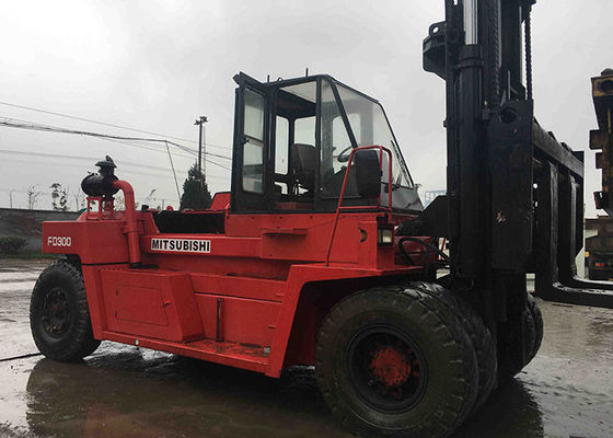 30 Ton Second Hand Forklifts Mitsubishi FD300 Diesel Engine High Performance