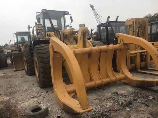 WA470 Used Komatsu Wheel Loader 2010 Year With Grapple Yellow Color