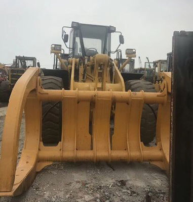 WA470 Used Komatsu Wheel Loader 2010 Year With Grapple Yellow Color