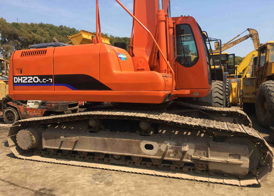 Professional Used Crawler Excavator Daewoo / Doosan DH220LC-7 with Excellent Engine
