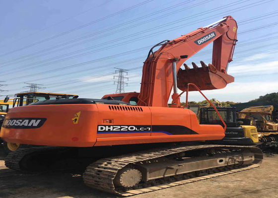 Professional Used Crawler Excavator Daewoo / Doosan DH220LC-7 with Excellent Engine