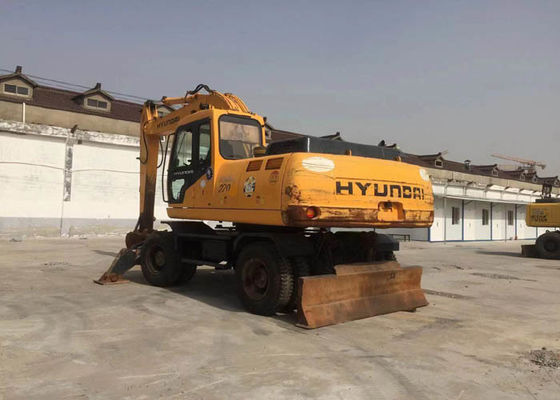 Hyundai 220 Used Wheel Excavator with Weight 21800kg Original Made In Korea