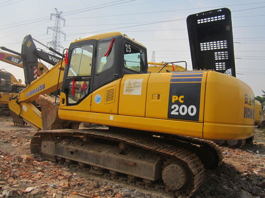 Used Excavator Komatsu PC200-7 Crawler Weight 21100KG Original Made In Japan
