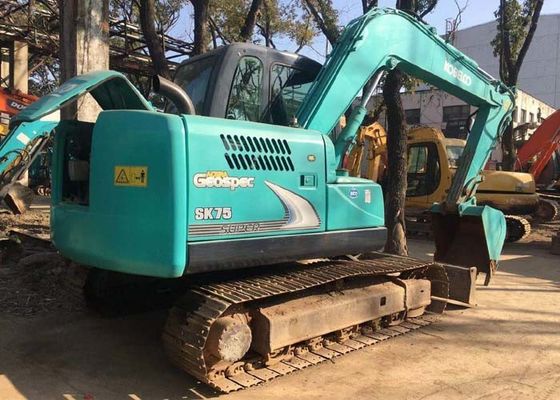 Road Construction Kobelco SK75 Used Crawler Excavator
